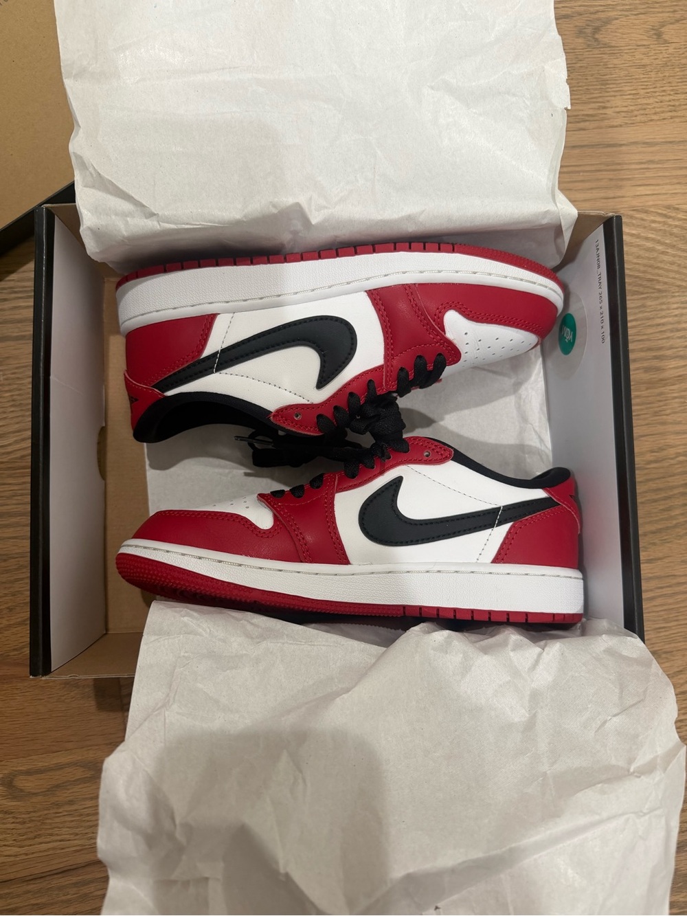 Nike Kids Low-Top Sneakers - Red, White & Black